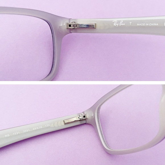 Ray-Ban Child RB 1531 3591 Violet on Opal Ice Eyeglasses Frames 48-16 130 - Picture 10 of 16